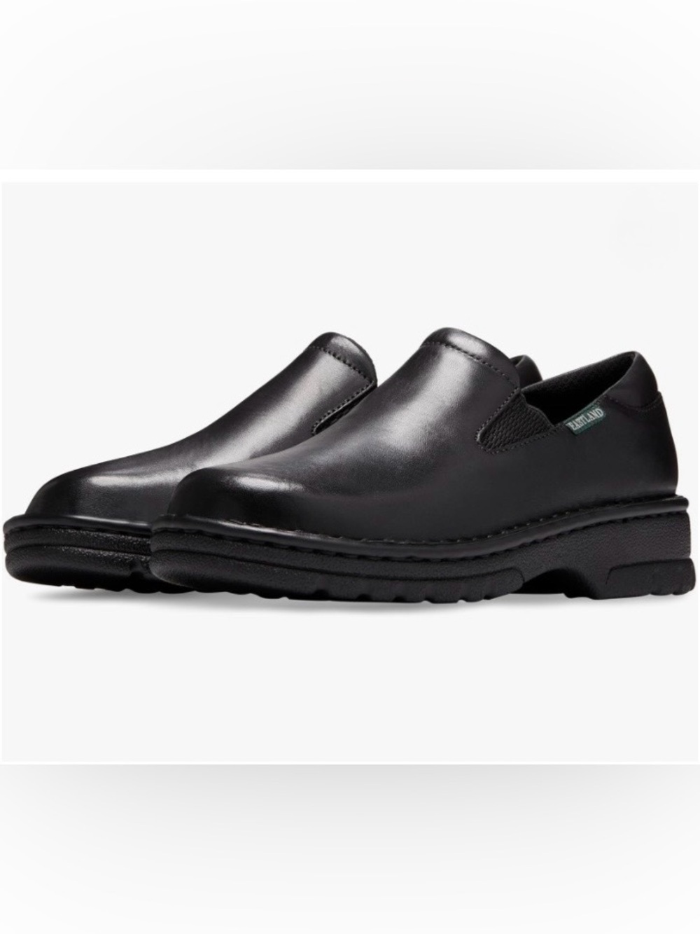 Eastland Black Slip-On Leather Loafers Size 7
